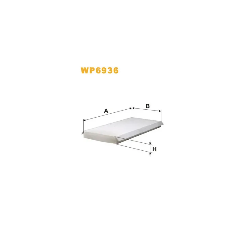 Filtre, air de l'habitacle WIX FILTERS WP6936