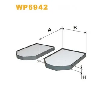 Filtre, air de l'habitacle WIX FILTERS WP6942