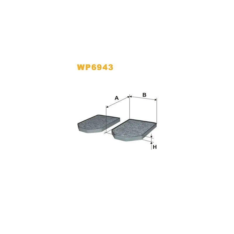 Filtre, air de l'habitacle WIX FILTERS WP6943