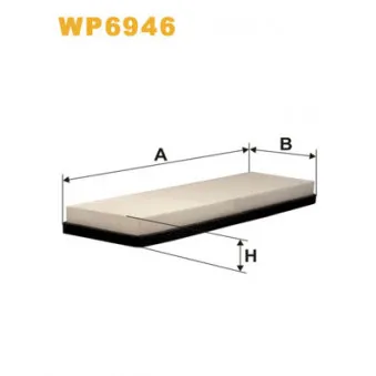 Filtre, air de l'habitacle WIX FILTERS