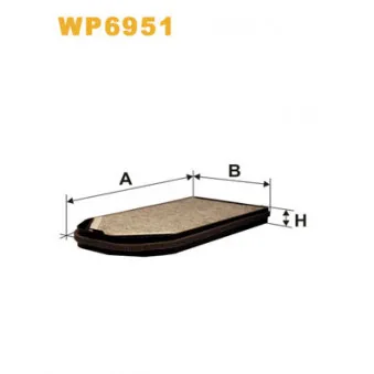 Filtre, air de l'habitacle WIX FILTERS WP6951