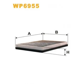 Filtre, air de l'habitacle WIX FILTERS WP6955