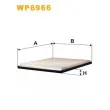Filtre, air de l'habitacle WIX FILTERS WP6966 - Visuel 1