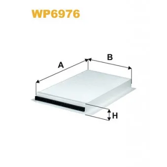 Filtre, air de l'habitacle WIX FILTERS