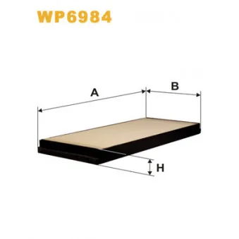 Filtre, air de l'habitacle WIX FILTERS WP6984