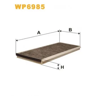 Filtre, air de l'habitacle WIX FILTERS WP6985