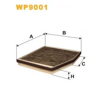 Filtre, air de l'habitacle WIX FILTERS WP9001