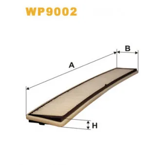 Filtre, air de l'habitacle WIX FILTERS