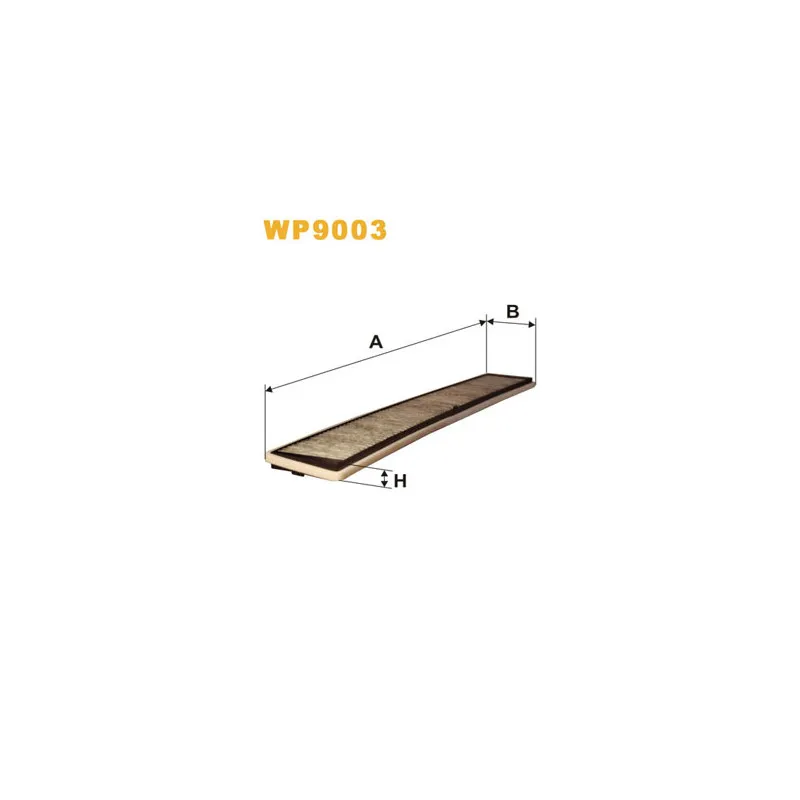Filtre, air de l'habitacle WIX FILTERS WP9003