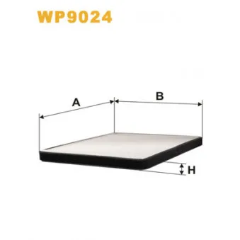Filtre, air de l'habitacle WIX FILTERS WP9024