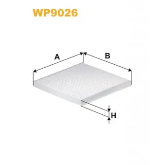Filtre, air de l'habitacle WIX FILTERS WP9026