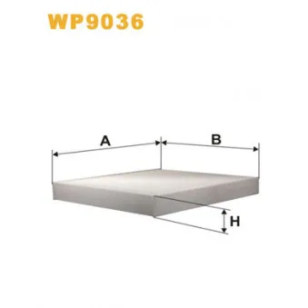 Filtre, air de l'habitacle WIX FILTERS WP9036