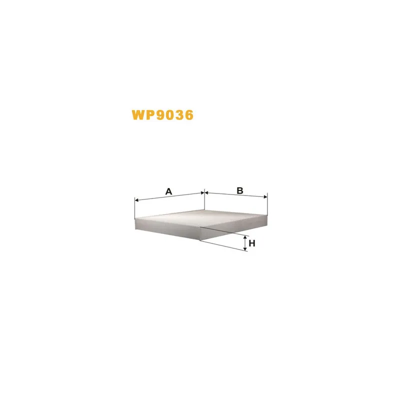 Filtre, air de l'habitacle WIX FILTERS WP9036