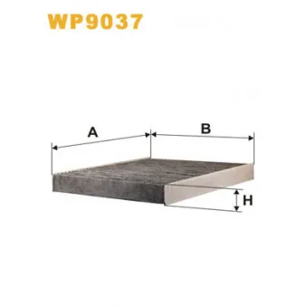 Filtre, air de l'habitacle WIX FILTERS WP9037