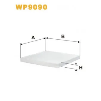 Filtre, air de l'habitacle WIX FILTERS WP9090