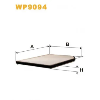 Filtre, air de l'habitacle WIX FILTERS WP9094