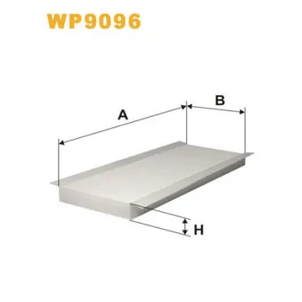 Filtre, air de l'habitacle WIX FILTERS WP9096