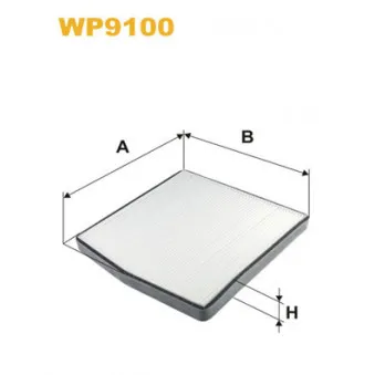 Filtre, air de l'habitacle WIX FILTERS WP9100