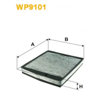 Filtre, air de l'habitacle WIX FILTERS WP9101
