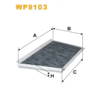 Filtre, air de l'habitacle WIX FILTERS WP9103