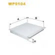 Filtre, air de l'habitacle WIX FILTERS WP9104 - Visuel 1