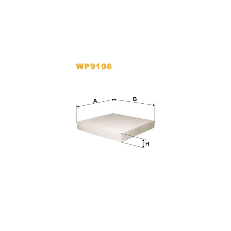 Filtre, air de l'habitacle WIX FILTERS WP9106