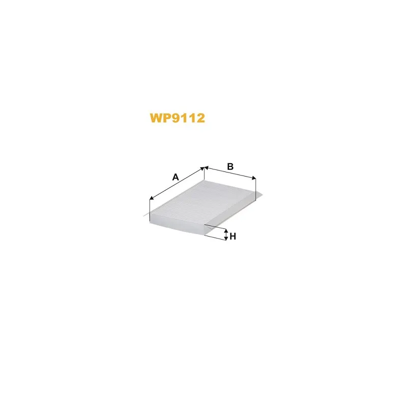 Filtre, air de l'habitacle WIX FILTERS WP9112