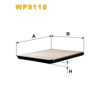Filtre, air de l'habitacle WIX FILTERS WP9118