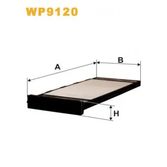 Filtre, air de l'habitacle WIX FILTERS WP9120