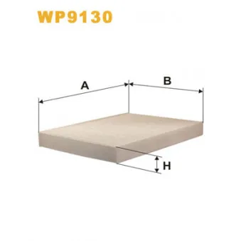 Filtre, air de l'habitacle WIX FILTERS WP9130