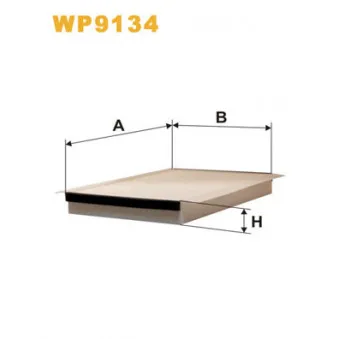 Filtre, air de l'habitacle WIX FILTERS WP9134