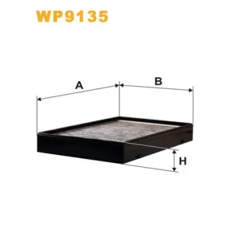 Filtre, air de l'habitacle WIX FILTERS WP9135