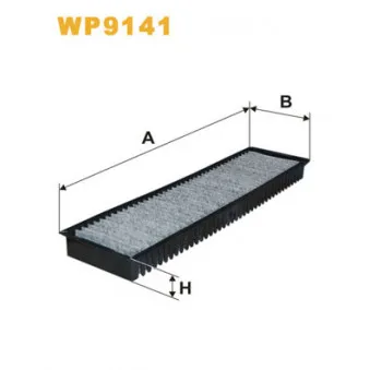 Filtre, air de l'habitacle WIX FILTERS WP9141