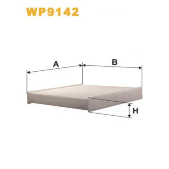 Filtre, air de l'habitacle WIX FILTERS WP9142
