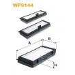 Filtre, air de l'habitacle WIX FILTERS WP9144 - Visuel 1