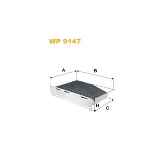 Filtre, air de l'habitacle WIX FILTERS WP9147