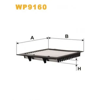 Filtre, air de l'habitacle WIX FILTERS WP9160
