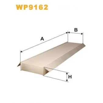 Filtre, air de l'habitacle WIX FILTERS WP9162