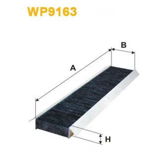 Filtre, air de l'habitacle WIX FILTERS WP9163