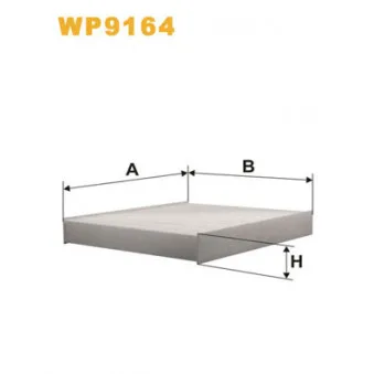 Filtre, air de l'habitacle WIX FILTERS WP9164