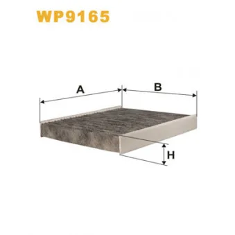 Filtre, air de l'habitacle WIX FILTERS WP9165