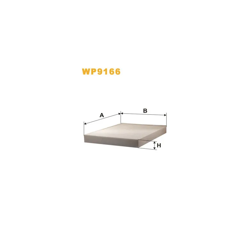 Filtre, air de l'habitacle WIX FILTERS WP9166