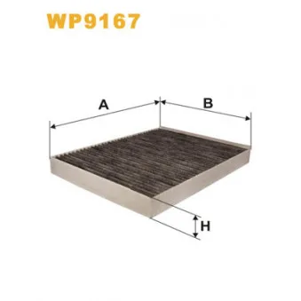 Filtre, air de l'habitacle WIX FILTERS WP9167