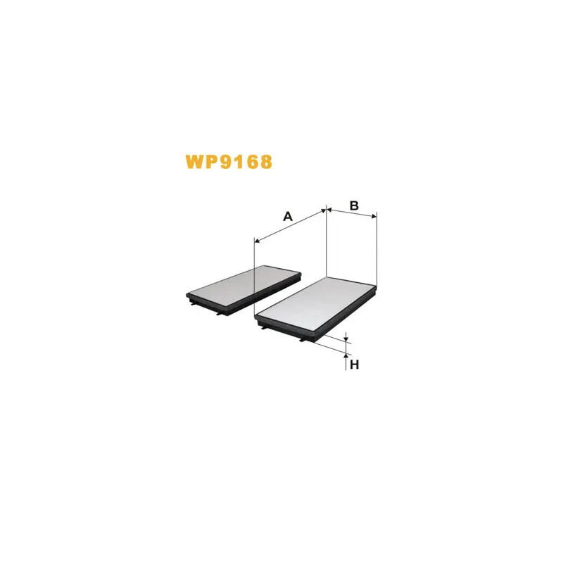 Filtre, air de l'habitacle WIX FILTERS WP9168
