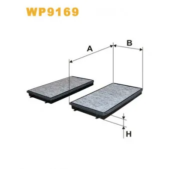 Filtre, air de l'habitacle WIX FILTERS WP9169
