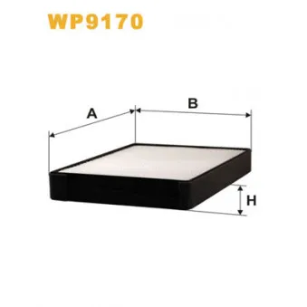 Filtre, air de l'habitacle WIX FILTERS WP9170