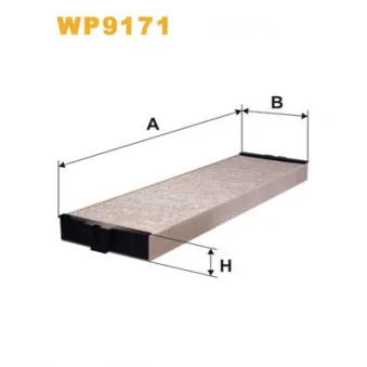 Filtre, air de l'habitacle WIX FILTERS