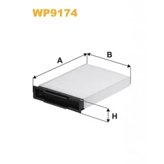 Filtre, air de l'habitacle WIX FILTERS WP9174