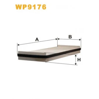 Filtre, air de l'habitacle WIX FILTERS WP9176