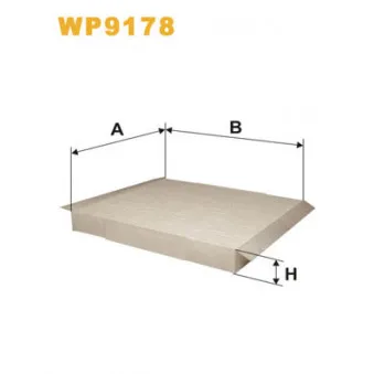 Filtre, air de l'habitacle WIX FILTERS WP9178